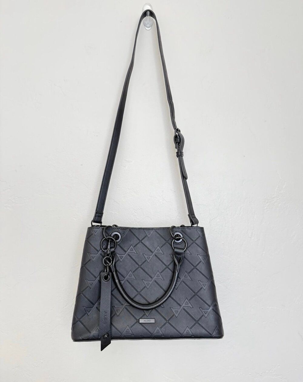 Aldo Embossed Crossbody Bag in Black